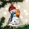 Old World Christmas 4.25 In Flamin' Hot Cheetos Snowman Tree Ornament , Ornament Melting
